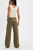 Denimist Teri Wideleg Twill Work Pants