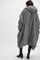 Norma Kamali Printed Hooded Sleeping Bag Coat