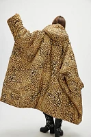 Norma Kamali Printed Hooded Sleeping Bag Coat