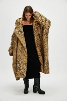 Norma Kamali Printed Hooded Sleeping Bag Coat