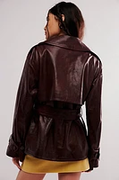 Nigel Preston Short Wax Trench Coat