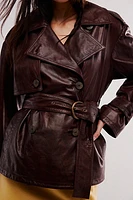 Nigel Preston Short Wax Trench Coat