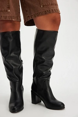 Walk This Way Wide Calf Vegan Slouchy Tall Boots