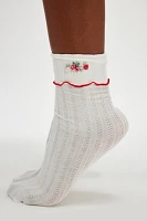 Only Hearts Pointelle Ankle Socks