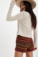 Anna Sui Fair Isle Fleece Shorts