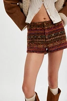 Anna Sui Fair Isle Fleece Shorts