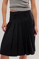 Zemeta Mel Pleated Low-Rise Midi Skirt