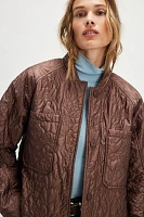 Damson Madder Susie Quilted Bomber