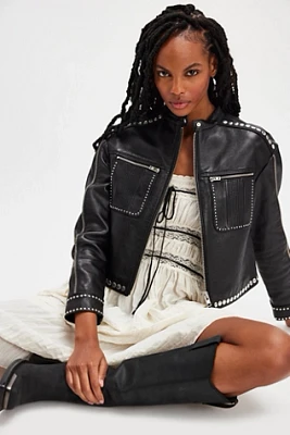 RE/DONE Studded Biker Jacket