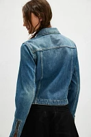 RE/DONE Slim Zip Denim Jacket