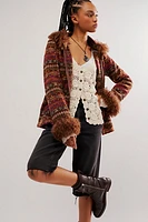 Anna Sui Curly Hooded Jacket