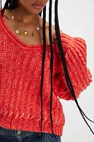 Whipstitch Pullover Sweater