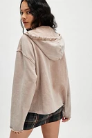 OneTeaspoon Sand Oversized Pocket Hoodie