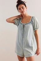 We The Free Daisy Denim Babydoll Romper