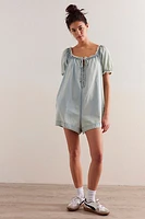 We The Free Daisy Denim Babydoll Romper