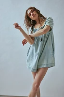 We The Free Daisy Denim Babydoll Romper