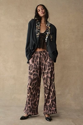 All Out Satin Leopard Pants