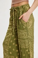 All Out Printed Satin Pants
