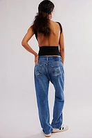 Tricia Fix Studded Straight-Leg Jeans