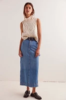 We The Free Francisco Denim Maxi Skirt