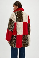 Shearling Patchwork Coat