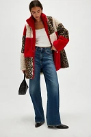 Shearling Patchwork Coat