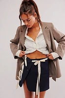 Y-Y Cut-Out Blazer Skirt