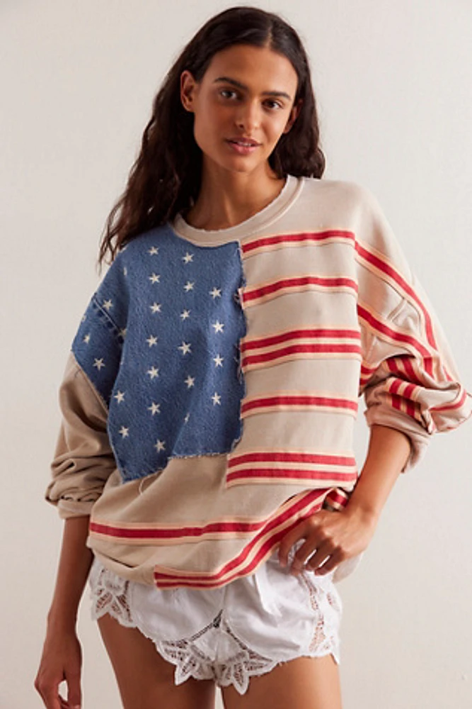 Tricia Fix Stripes And Stars Pullover