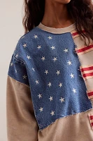 Tricia Fix Stripes And Stars Pullover