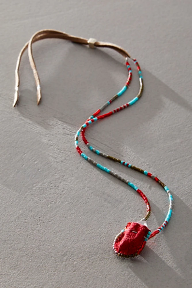 Julie Rofman x Kiki Love Mini Crystal Pouch Necklace