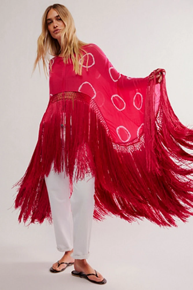 Dea Fringe Poncho