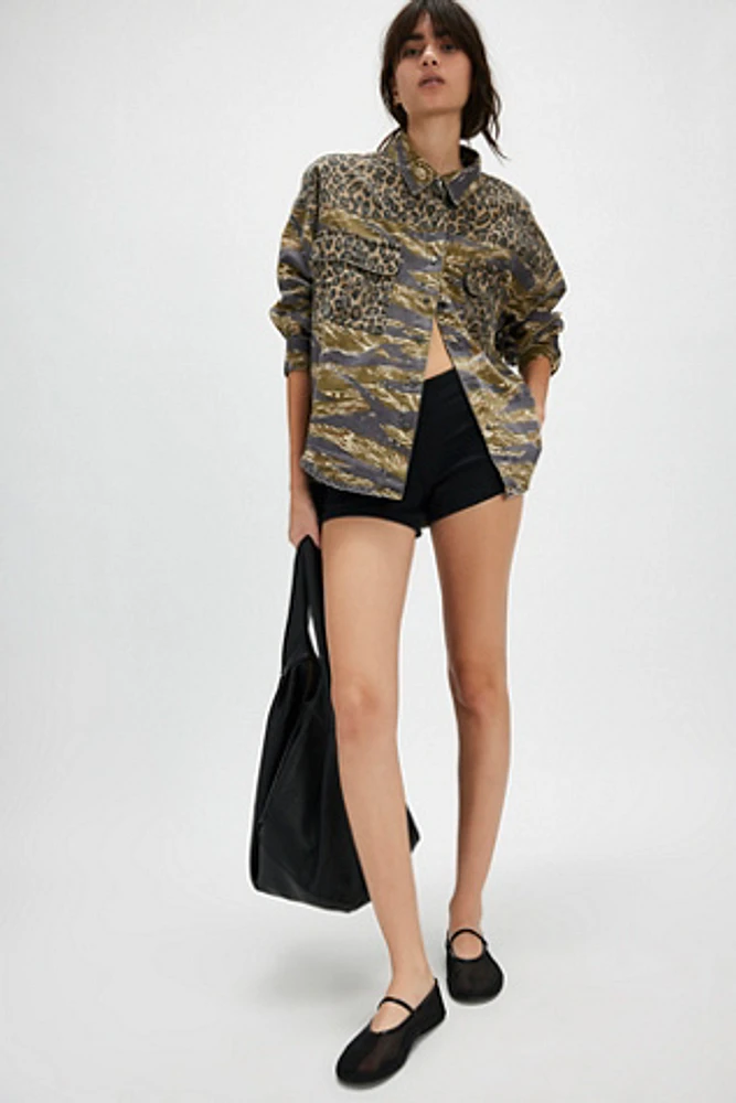 OneTeaspoon Animal Camo Daria Shirt