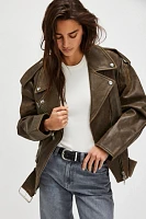 Stand Studio Irene Washed Leather Jacket