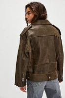 Stand Studio Irene Washed Leather Jacket