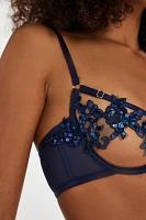 The Applique Open Bra