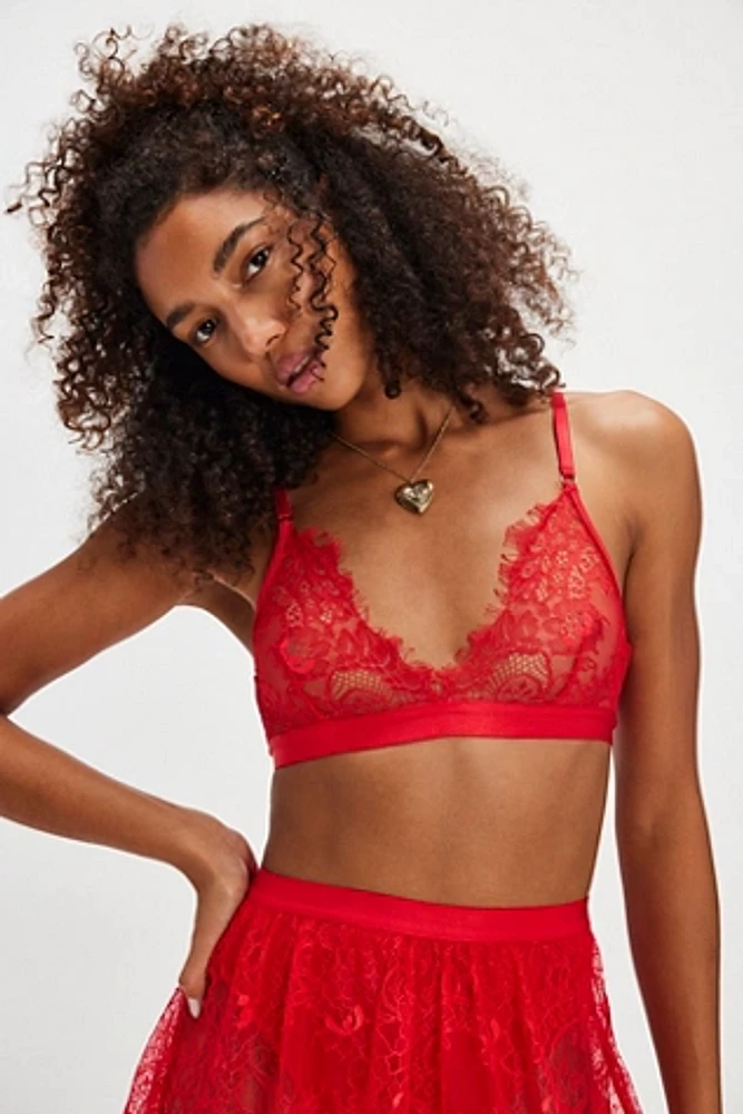 The Lace Triangle Bralette