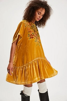 Sweet Echoes Velvet Mini Dress