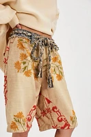 Augusta Embroidered Pull-On Shorts