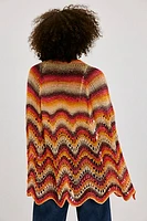 Anna Sui Ombre Hand Crochet Poncho