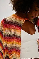 Anna Sui Ombre Hand Crochet Poncho