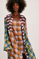 Prairie Plaid Maxi Dress Set