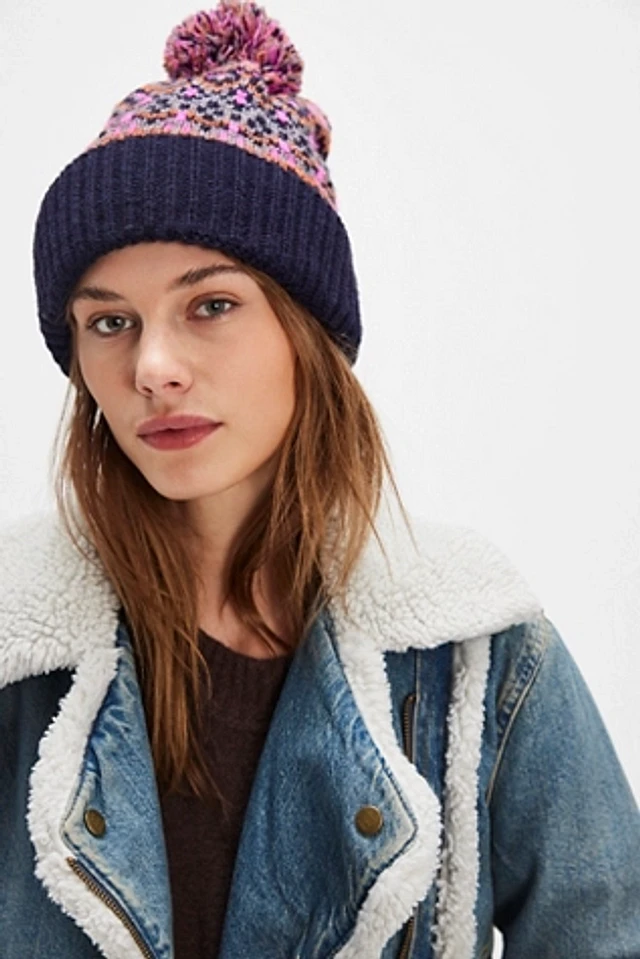 Free People First Frost Fairisle Pom Beanie | Pacific City display picture 3