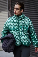 Scrunchy Glossy Printed Pippa Packable Puffer Jacket