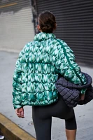 Scrunchy Glossy Printed Pippa Packable Puffer Jacket