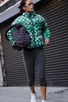 Scrunchy Glossy Printed Pippa Packable Puffer Jacket