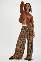 Norma Kamali Elephant Leopard Boyfriend Pants