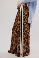 Norma Kamali Elephant Leopard Boyfriend Pants