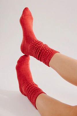 Scrunchy Grip Crew Socks