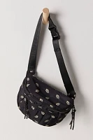 Quilted Print Sling Bag