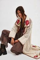 FP One Brinley Crochet Maxi Cardi